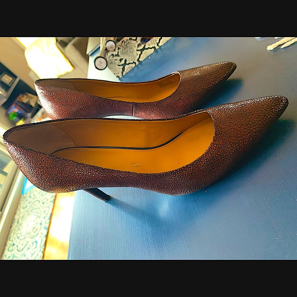 Calvin Klein red pumps heels 10M